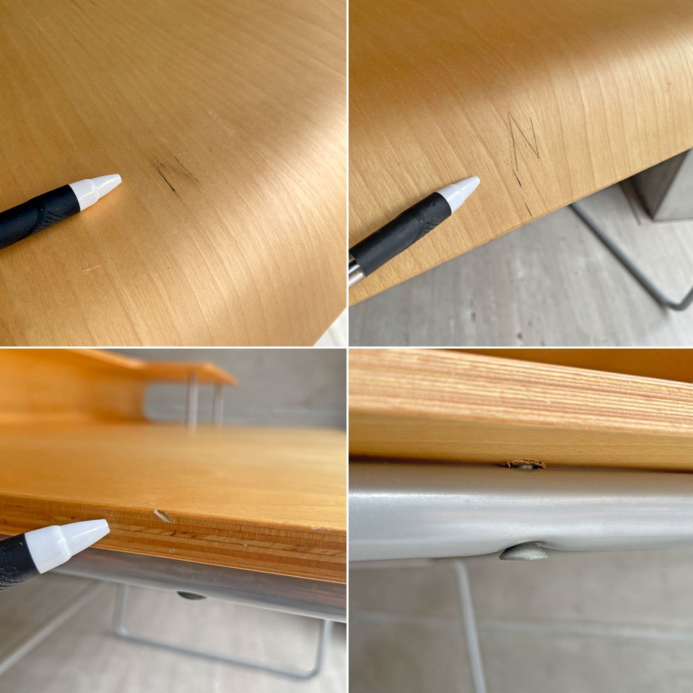 オフィー offi ウェーブ Wave Desk デスク プライウッド バーチ材 エリック・ファイファー ミッドセンチュリーテイスト アメリカ ♪