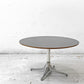 ハーマンミラー Herman Miller ペデスタルテーブル Nelson Pedestal Table コーヒーテーブル ローテーブル ブラック天板 Φ72cm ジョージ・ネルソン ミッドセンチュリー ●