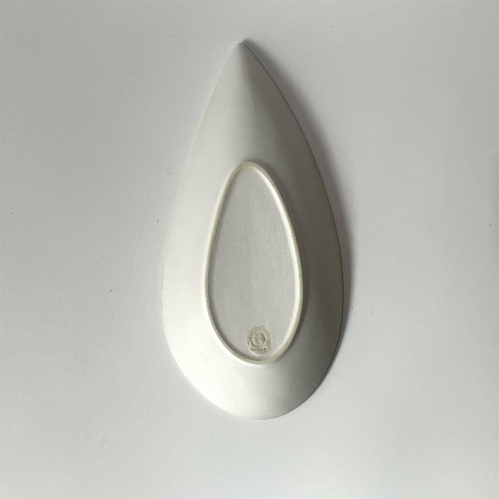 グスタフスベリ GUSTAVSBERG レプティル Reptil リープ型 プレート スティグ・リンドベリ Stig Lindberg 北欧 ビンテージ ホワイト ★