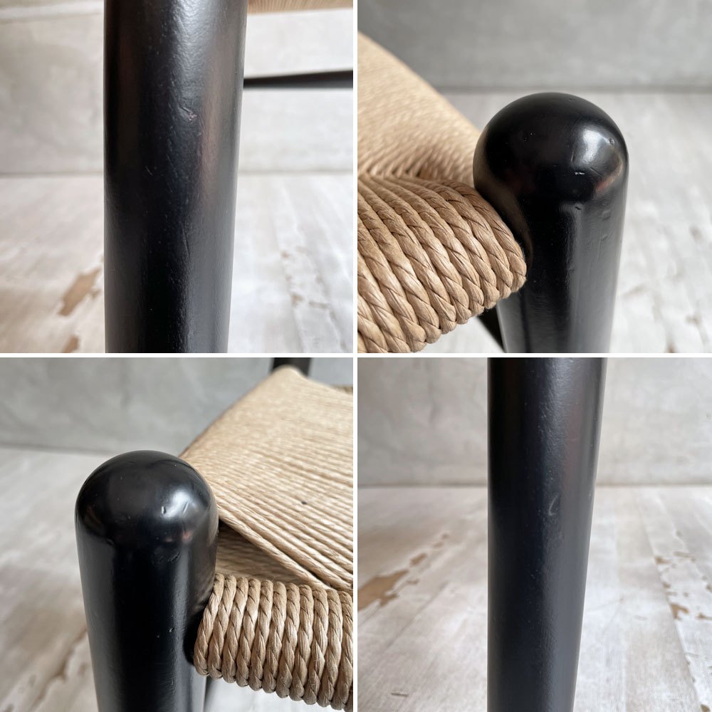カールハンセン＆サン Carl Hansen & Son CH24 Yチェア ブラックラッカー ビーチ材 ペーパーコード ハンス・J・ウェグナー デンマーク 北欧家具 日本仕様 座面張替済♪