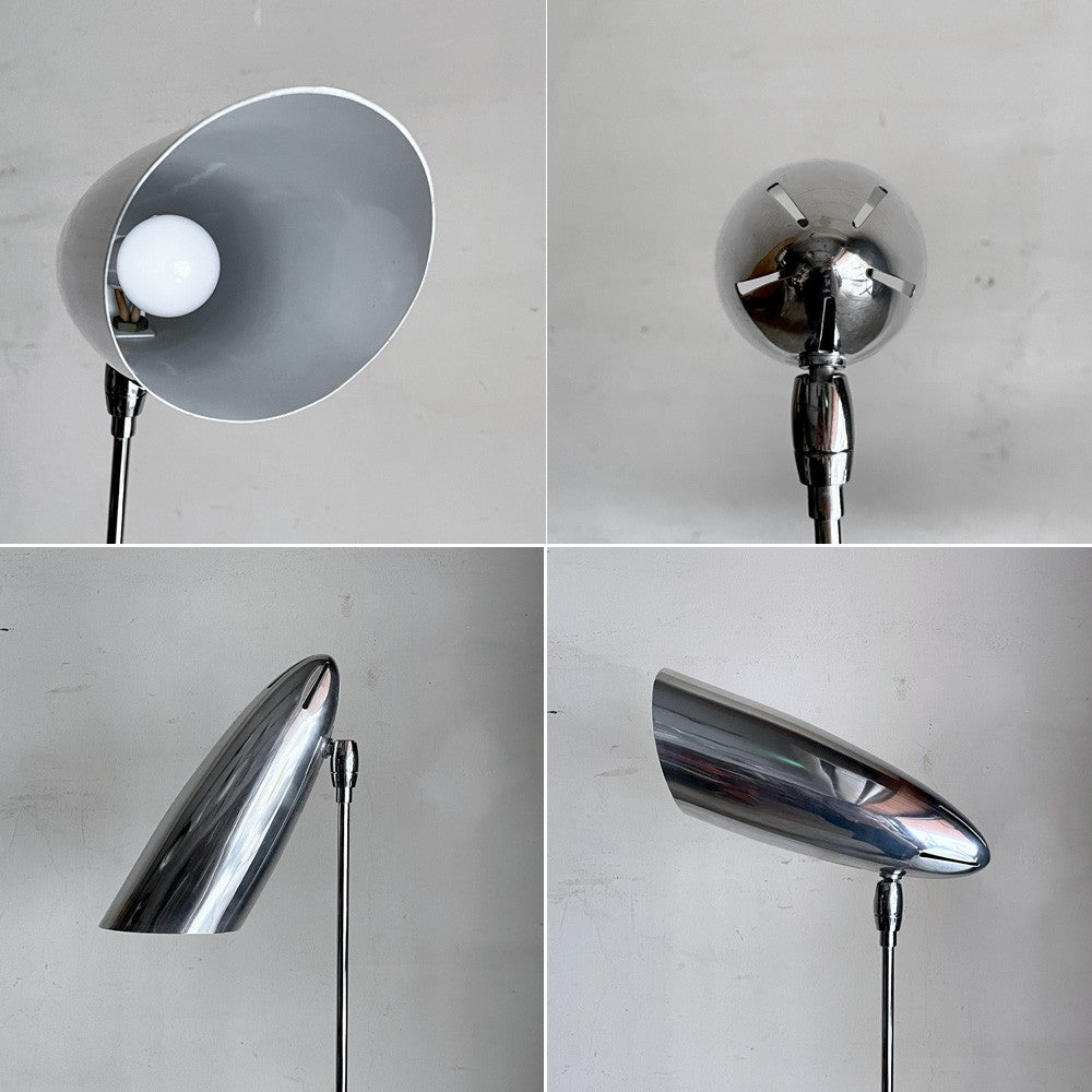 イデー IDEE エクリプス2 ECLIPSE II フロアスタンド アルミシェード 90s 旧三角ベース スペースエイジ ビンテージ 希少 ■