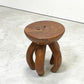 ヨーガンレール ババグーリ Jurgen Lehl Babaghuri チーク無垢材 スツール Stool 5本脚 丸太 ハンドメイド プリミティブ 希少 ●