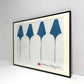 イサム・ノグチ Isamu Noguchi アカリ AKARI 9AD ウカイ 9AD 和紙ポスター アート 額装品 ●
