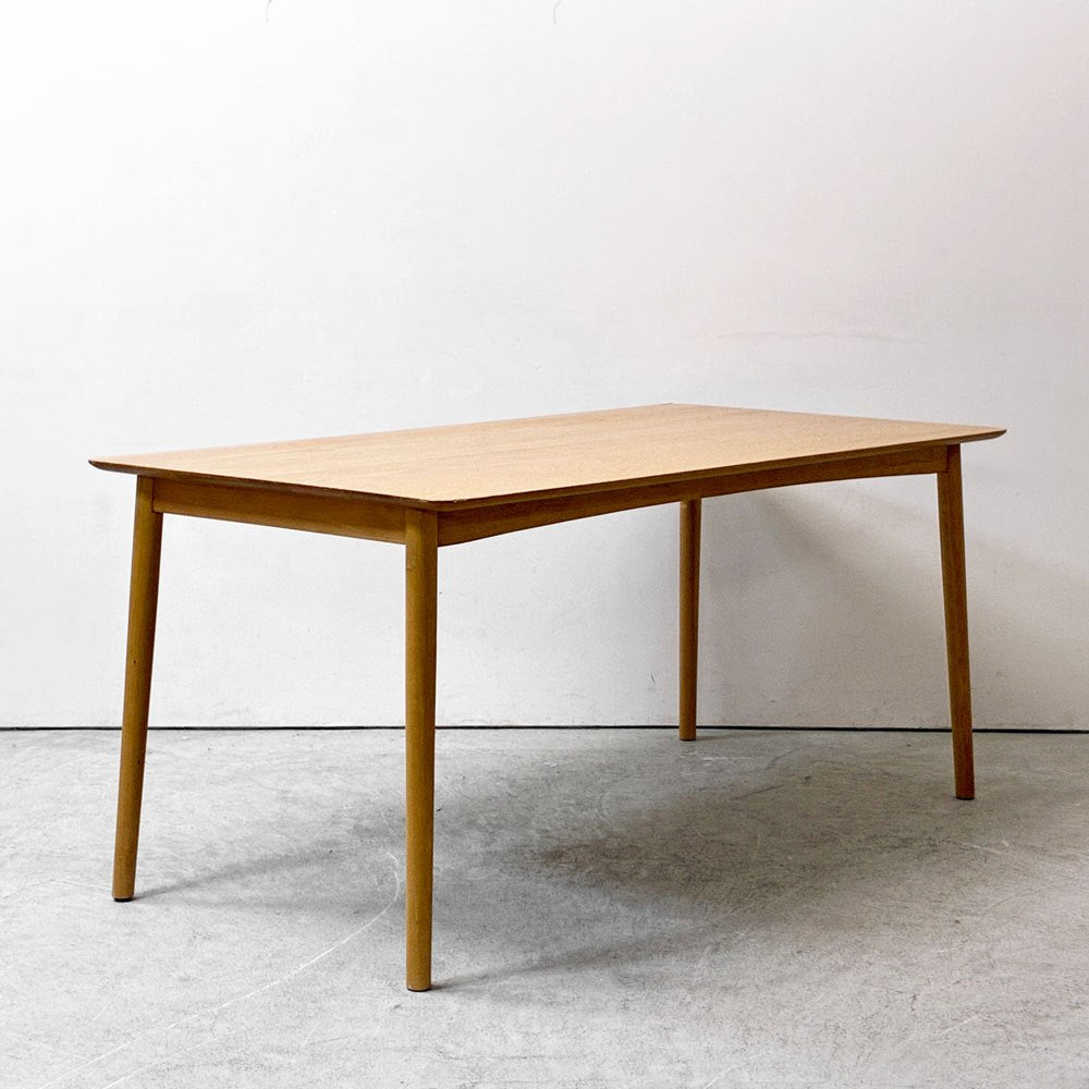 ケユカ KEYUCA カッセル KASSEL ダイニングテーブル オーク材 W150cm テーパードレッグ ナチュラルデザイン ●