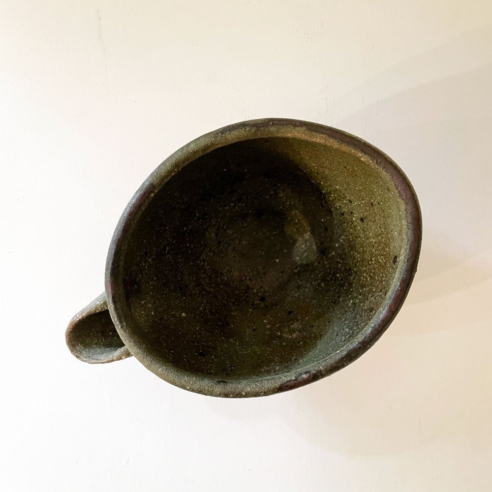 小野哲平 Teppei Ono 薪窯 櫛目片口 中 H7.5cm 現代作家 定価￥12,100- ◎