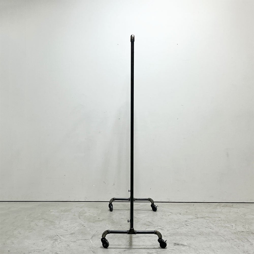 ダブルスタンダード W Standard ハンガーラック Hanger Rack HR-01BK キャスター付 ガス管 インダストリアルスタイル ●