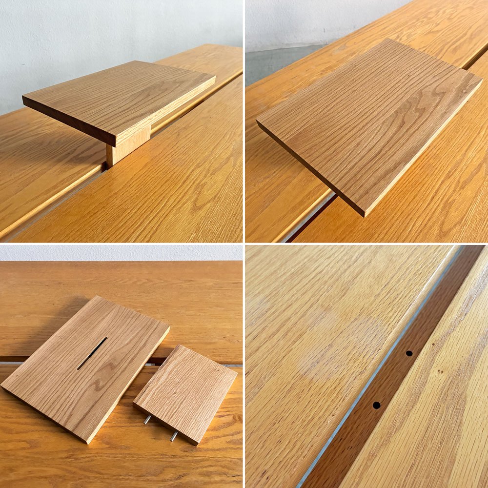 アリアケ ARIAKE サギョウテーブル Sagyo Table オーク材 トレイ付き ダイニングテーブル ワークデスク W200cm 芦沢啓治 定価￥264,000- 〓