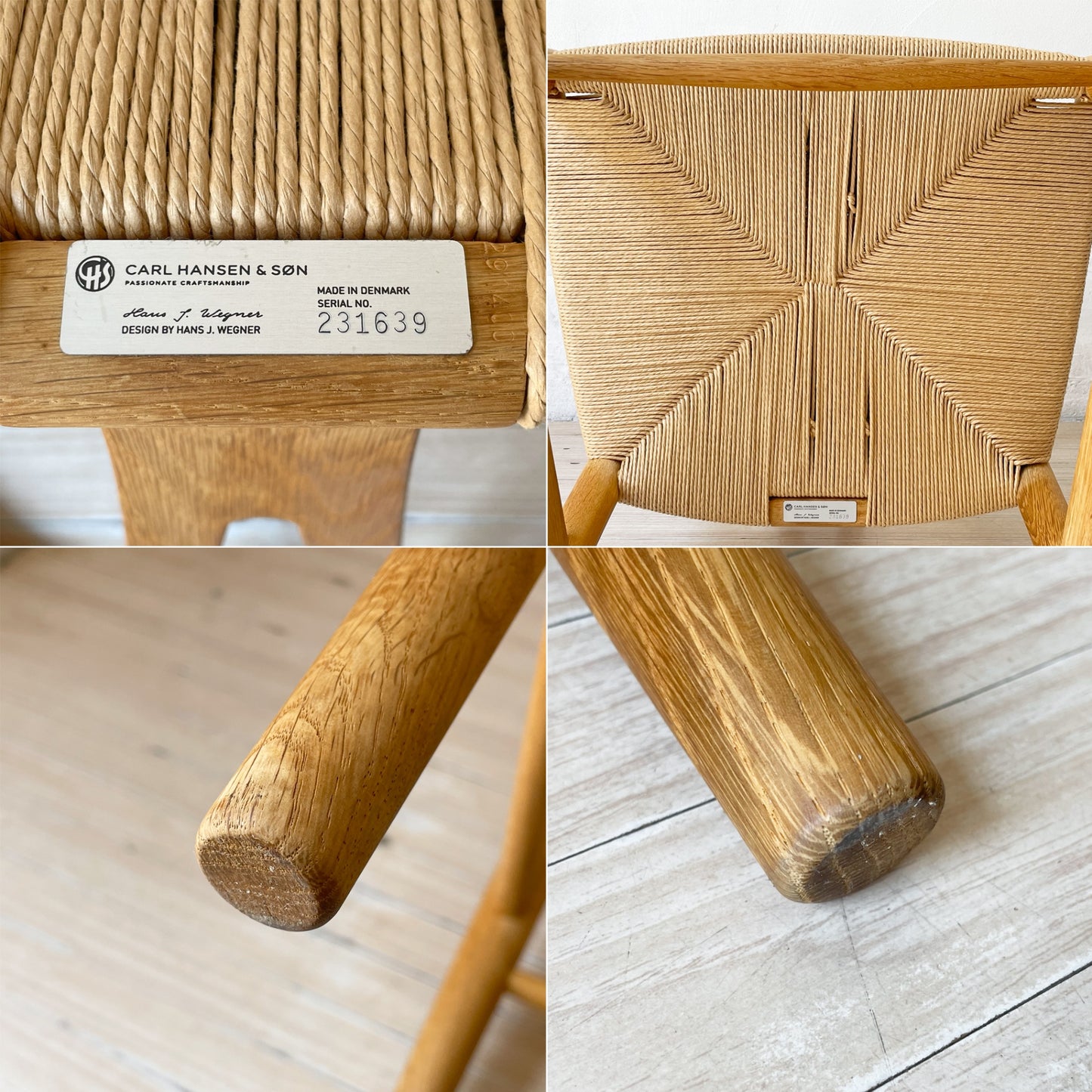 カールハンセン＆サン Carl Hansen & Son CH24 Yチェア オーク材 ソープフィニッシュ 日本仕様サイズ ハンス・J・ウェグナー デンマーク 北欧家具 ★