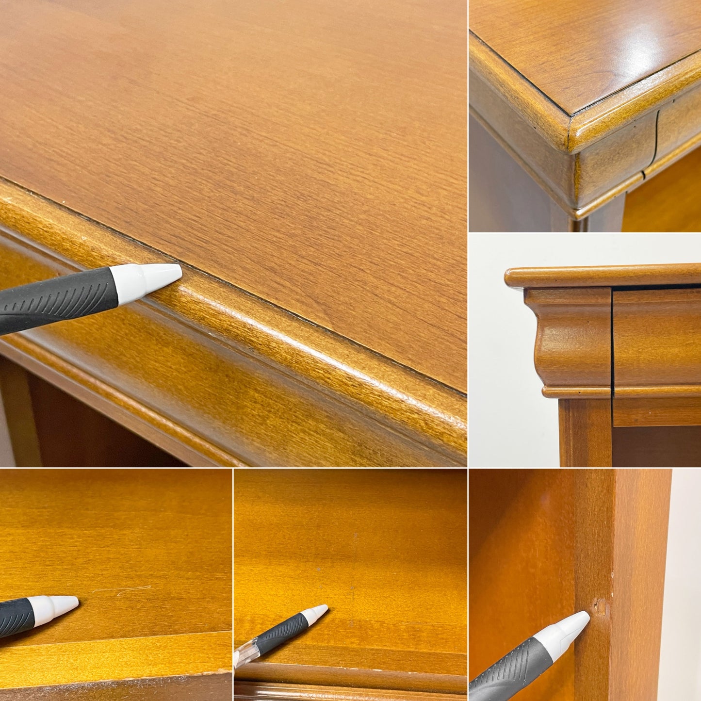 ヨーロピアンクラシカルデザイン  European Classical Design ブックケース 2ドロワー＋シークレットドロワー 本棚 飾り棚 オープンシェルフ ●