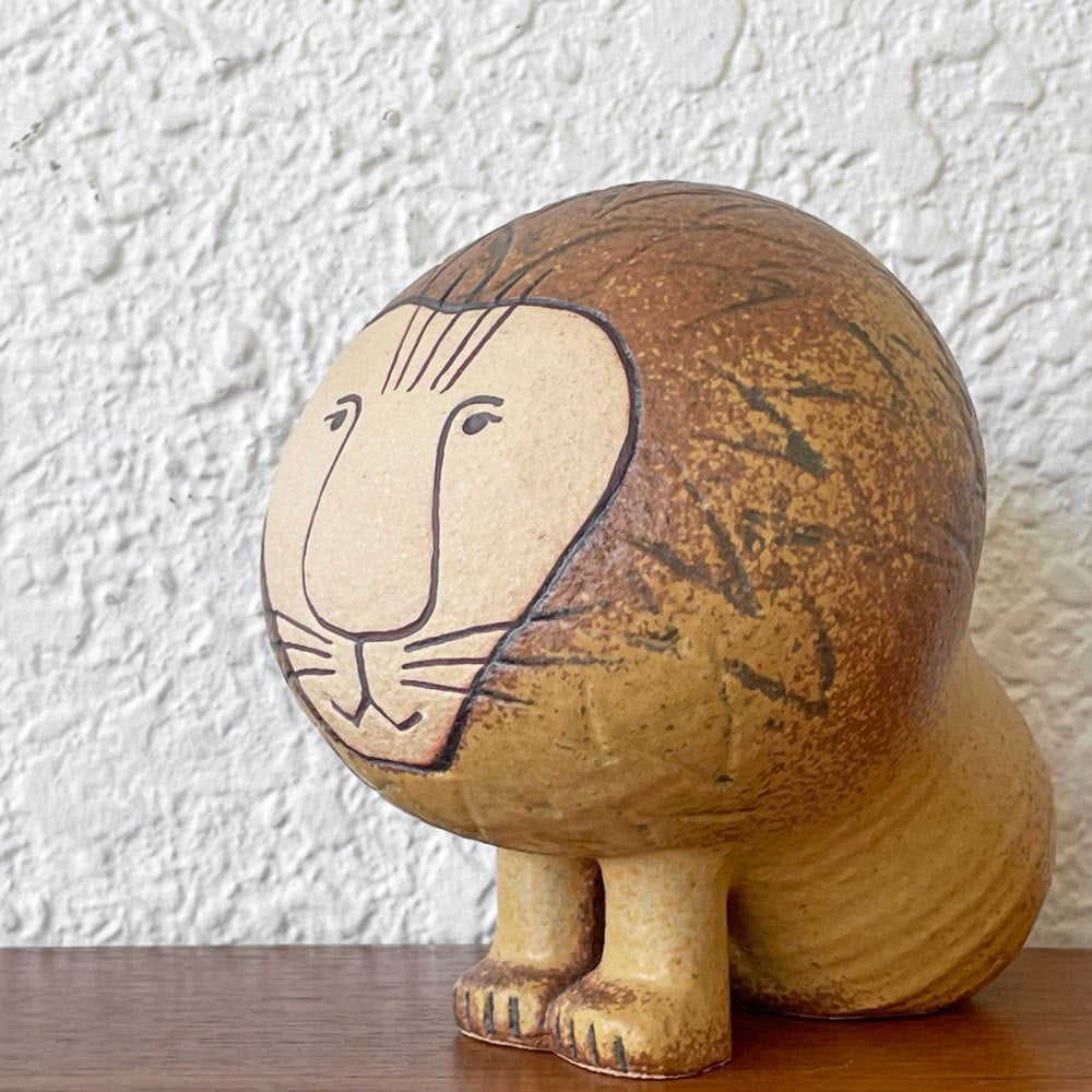 ケラミックスタジオグスタフスベリ KERAMIK STUDION GUSTAVSBERG アフリカ Africa ライオン Lion Lサイズ 陶製フィギュリン リサラーソン Lisa Larson スウェーデン 北欧 ◇