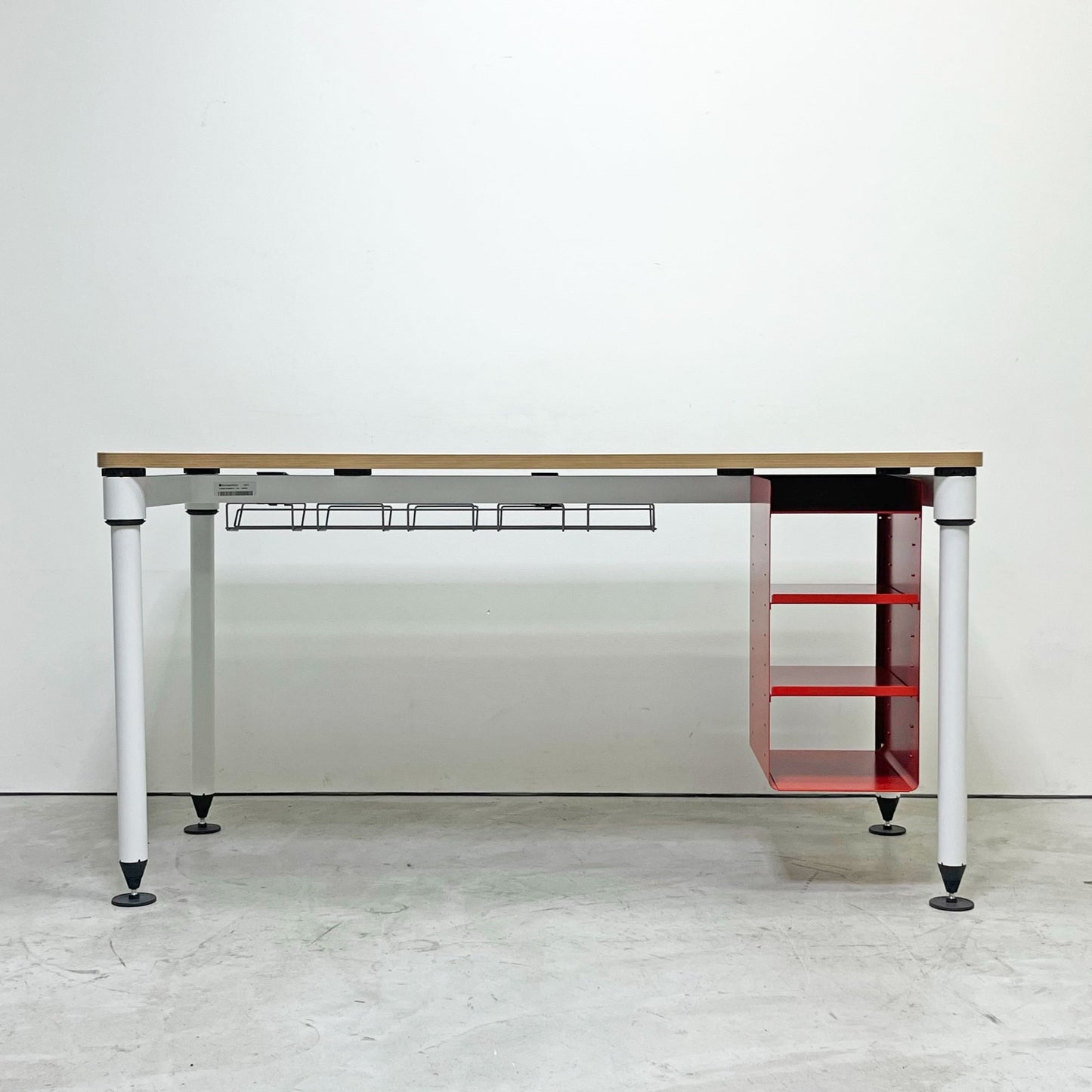 ハーマンミラー Herman Miller センス SENSE テーブルシステムデスク ワークデスク ラック付き ダニエル・コルブ 廃番 ●