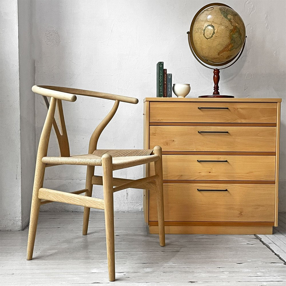 カールハンセン＆サン Carl Hansen & Son CH24 Yチェア オーク材 ソープフィニッシュ 座面張替済 ハンス・J・ウェグナー デンマーク 北欧家具 ★
