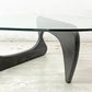 イサムノグチ Isamu Noguchi コーヒーテーブル Coffee Table ガラス天板 厚13mm リプロダクト品 デザイナーズ家具 名作 ●