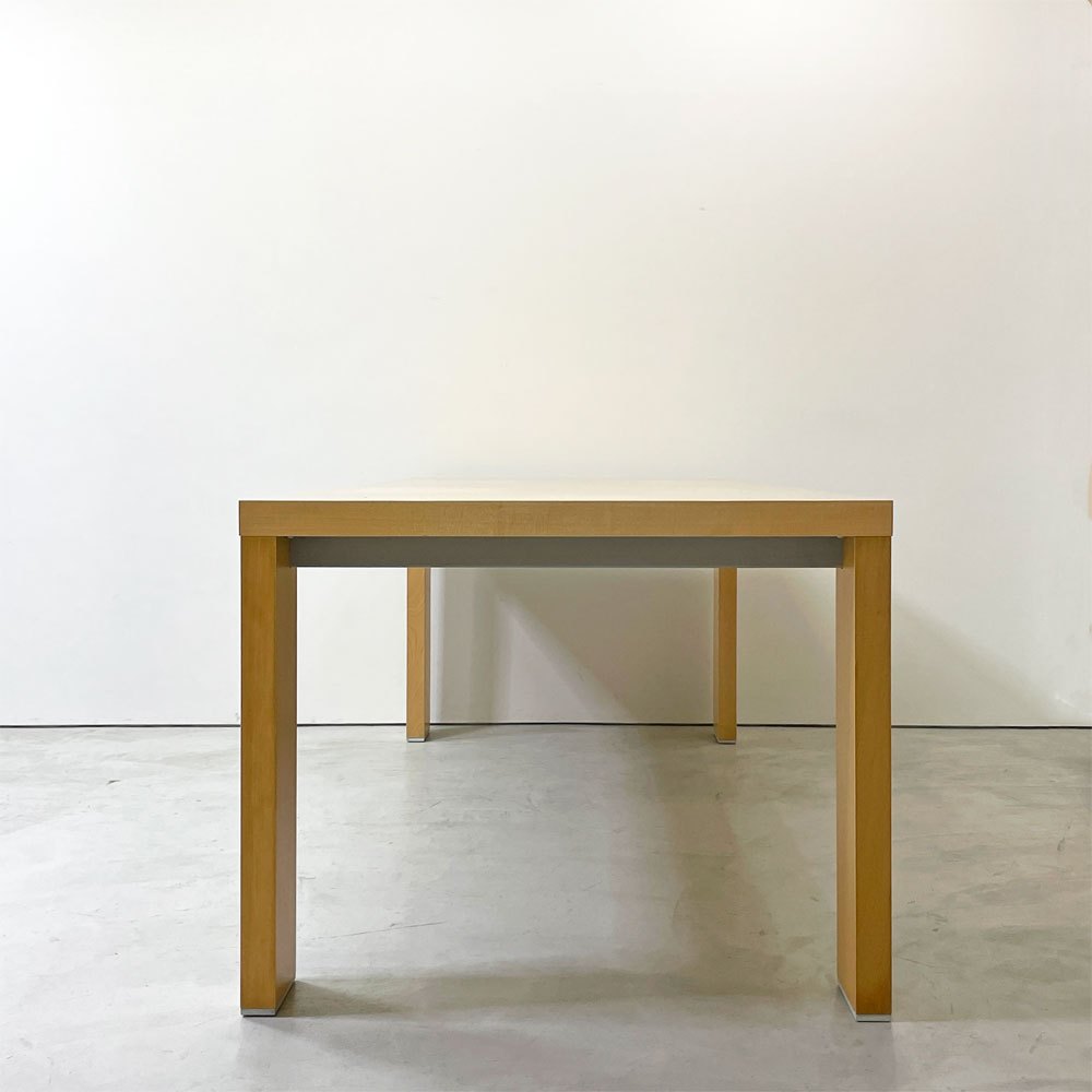 カッシーナ Cassina 363 M.I.R ミール ダイニングテーブル メープル材 ハンス・ウェッツスタイン Hannes Wettstein ナチュラルモダン W210cm  ●