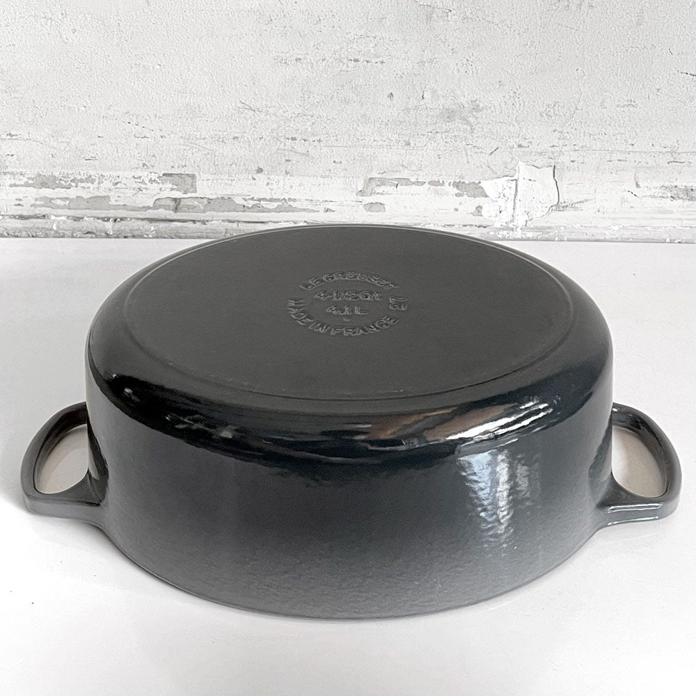 ルクルーゼ LE CREUSET ココットオーバル 両手鍋 33cm  オイスターグレー 鋳物 フランス ■