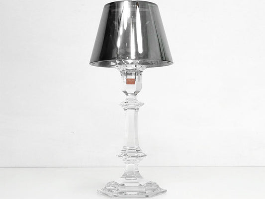 バカラ Baccarat アルクール アワーファイヤー キャンドルスティック HARCOURT OUR FIRE CANDLESTICK シルバー フィリップ・スタルク 美品 B ●