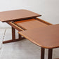 ジャパンビンテージ Japan Vintage チーク材 エクステンション ダイニングテーブル W160・200cm 伸長式 北欧デザイン ●