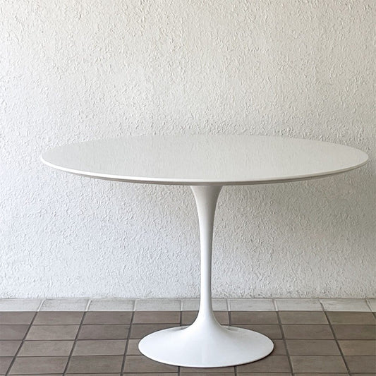 ノル ノール Knoll ビンテージ チューリップ ダイニングテーブル Φ120cm ホワイトラミネート エーロ・サーリネン ミッドセンチュリー 現行定価602,800円 ◇