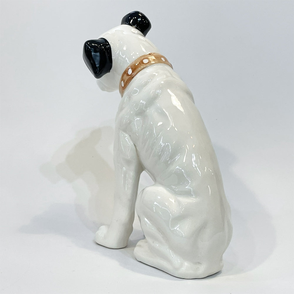 ビクター犬 Victor ニッパー君 Nipper 犬 陶器製 高さ23cm オブジェ 置物 インテリア 昭和レトロ ★