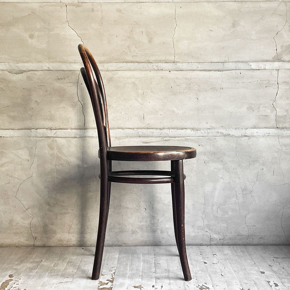 トーネット THONET No.14 ダイニングチェア ラウンドバック ベントウッドチェア 曲木 チェコ製 ビンテージ ♪