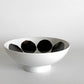 マリメッコ marimekko x 有田焼 福泉窯 「We love Japan」 お茶碗 キヴェット柄 漆黒 伝統工芸 北欧食器 A ■