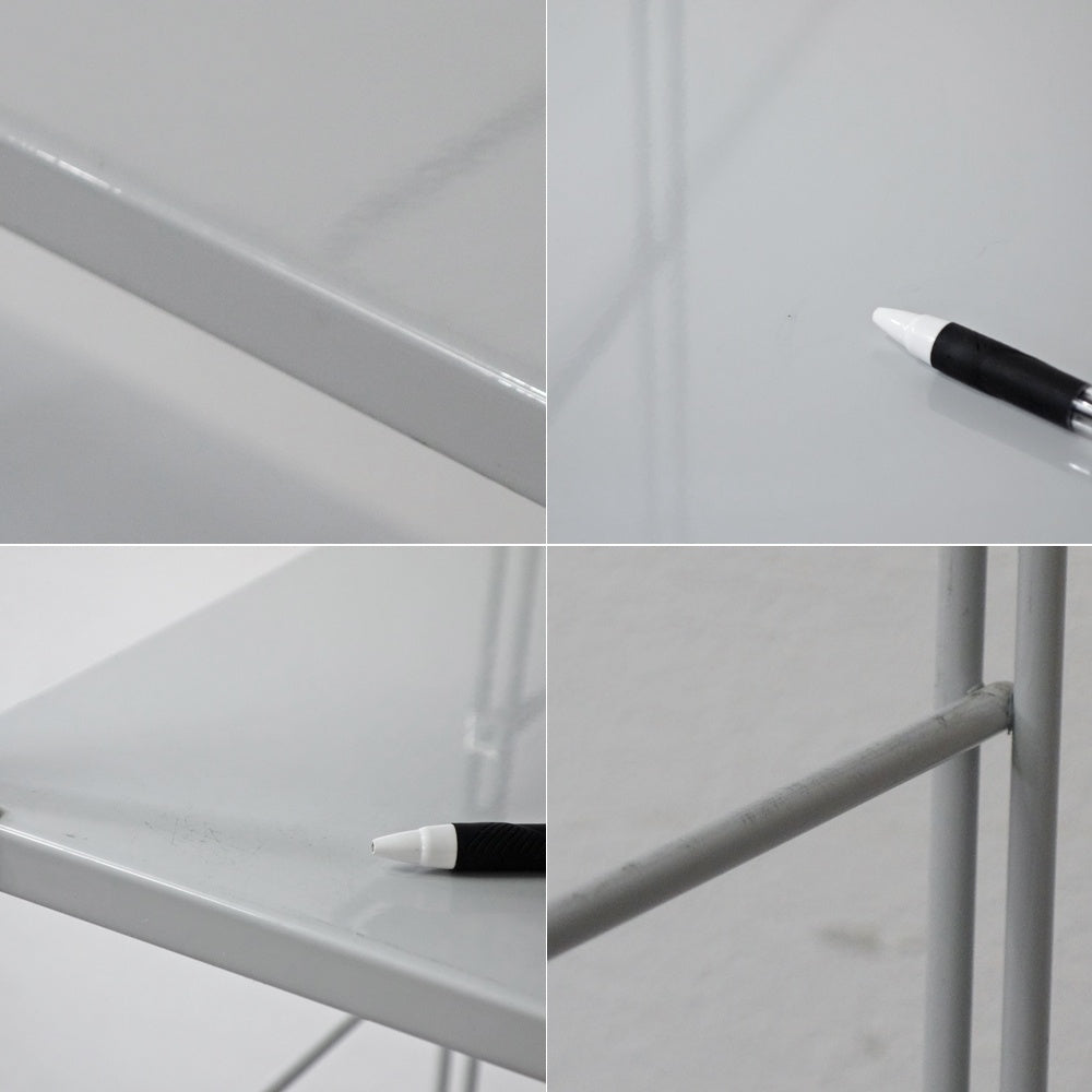 無印良品 MUJI スチールユニットシェルフ オープンシェルフ スチール棚 6段 W84 H175cm ●