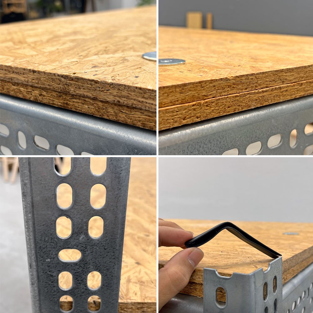 リオン LYON アングルシェルフ SLOTTED ANGLE SHELF ワードローブ シェルフ W140 x D64 x H175cm オーダー仕様 P.F.S取扱 〓