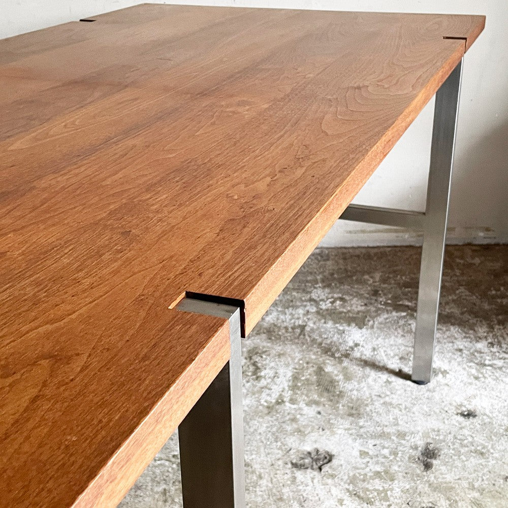 グラフ graf オーダーメイド ワークテーブル ダイニングテーブル 作業台 無垢材 スチールレッグ W160cm インダストリアル モダン ■