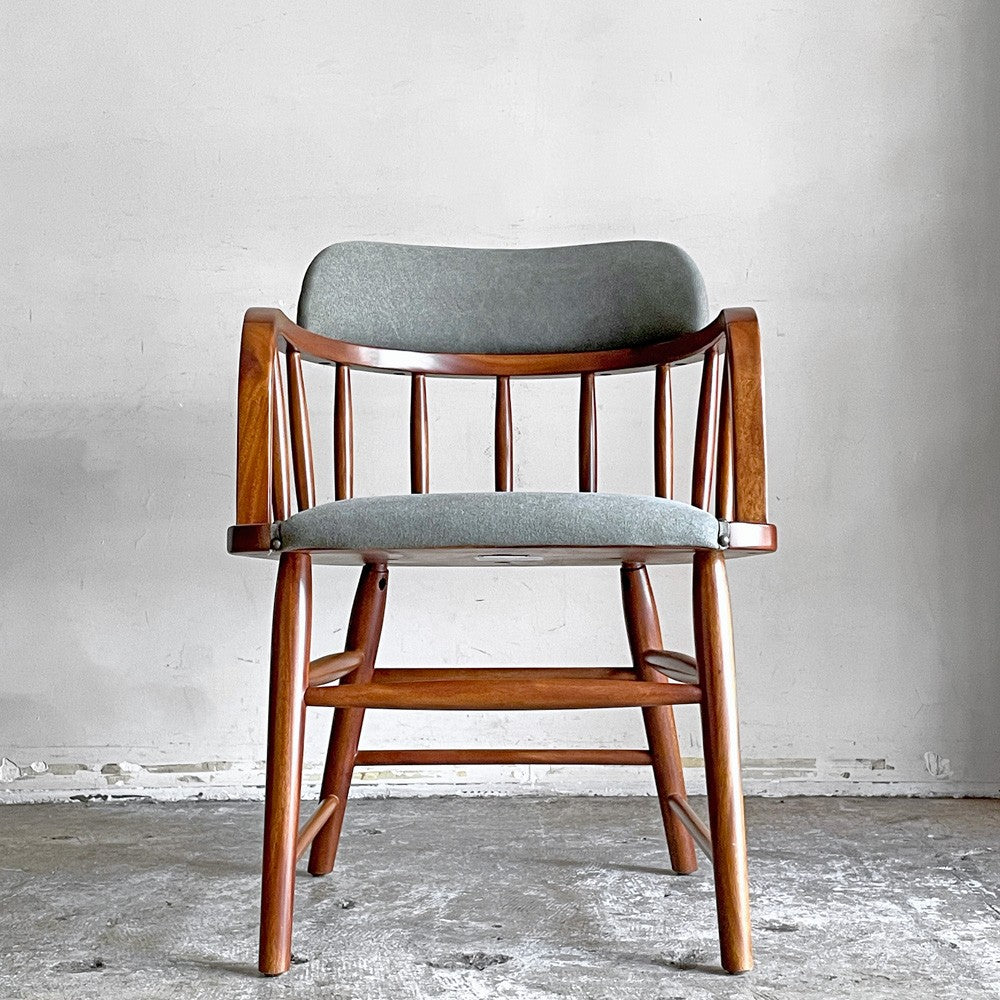 アクメファニチャー ACME Furniture オークス アーム チェア OAKS ARM CHAIR カーキ ファブリック 鋲打ち USビンテージスタイル ■
