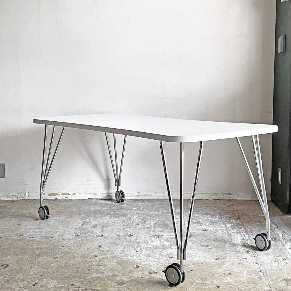 カルテル Kartell マックステーブル MAX TABLE ホワイト ミーティングテーブル キャスター付 フェルーチョ・ラヴィアーニ Ferruccio Laviani イタリア ■