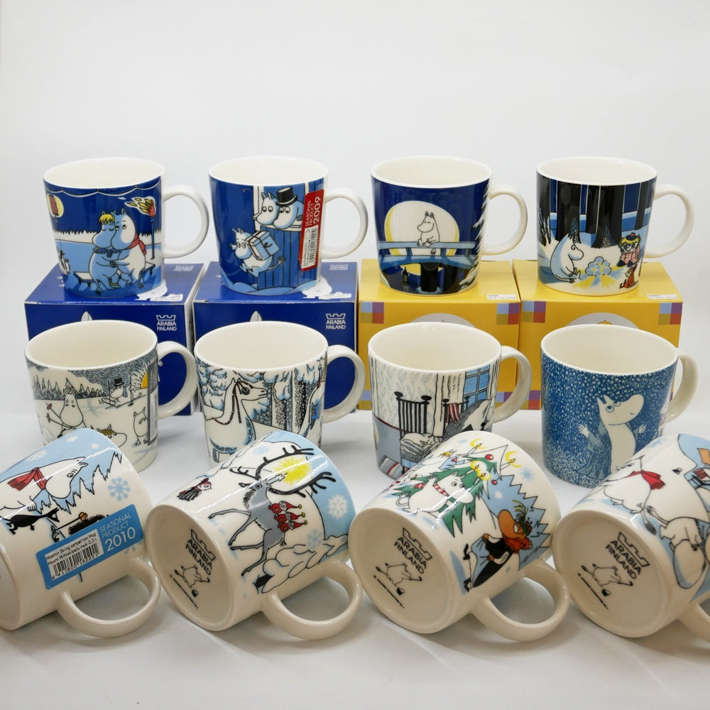 アラビア ARABIA ムーミンマグ MOOMIN スノーホース 2016年 冬限定 フィンランド 北欧食器 箱付き ●