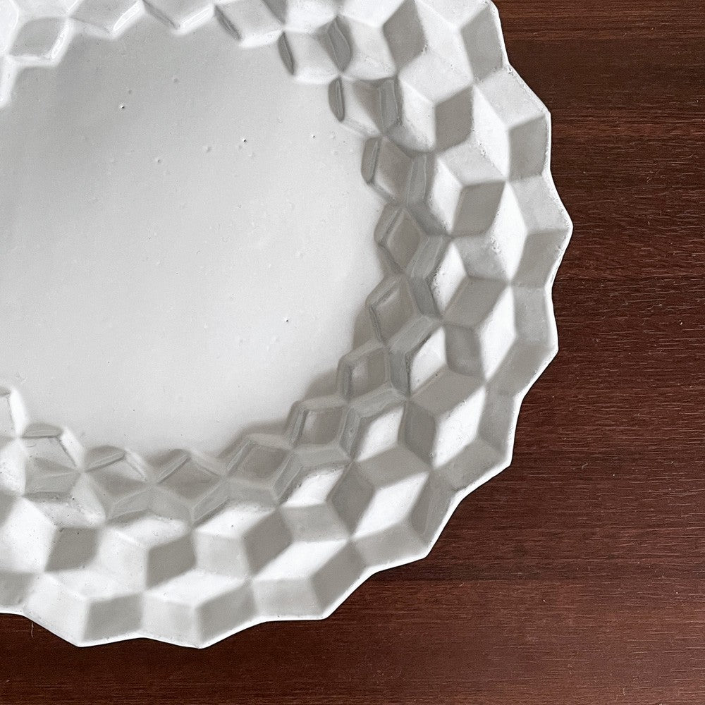 アスティエ・ド・ヴィラット Astier de Villatte キューブ Cube スーププレート W23cm 陶器 フランス ■