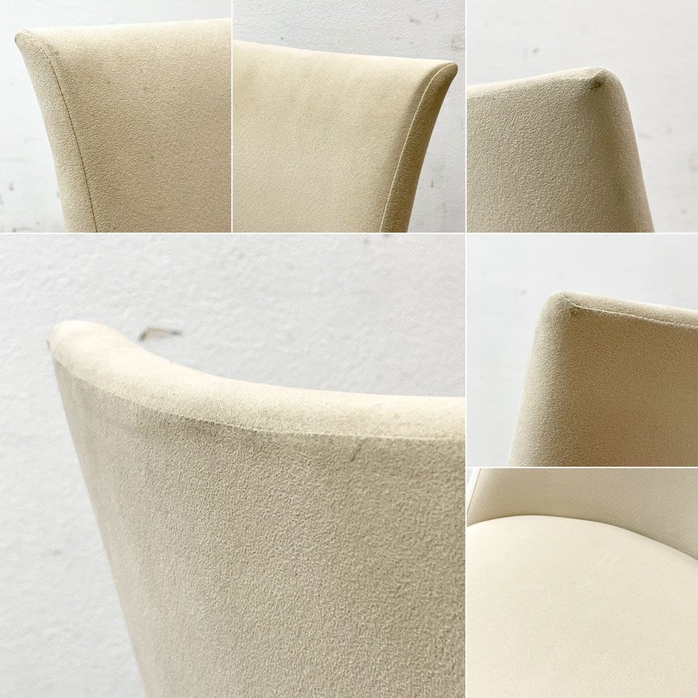 イデー IDEE アミチェア AMI CHAIR ダイニングチェア 1pソファ ラムース生地 アイボリー ●