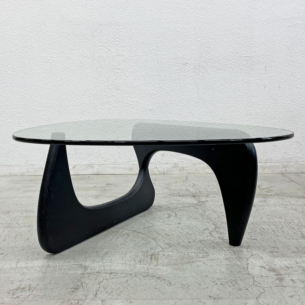 イサムノグチ Isamu Noguchi ガラス コーヒーテーブル Coffee Table リプロダクト品 ガラス天板厚1.1cm 名作 デザイナーズ家具 〓