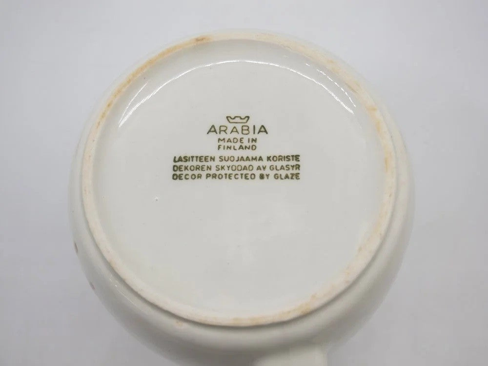 アラビア ARABIA ヘルナ Heluna ピッチャー KL1 牛 アンヤ・ユーリッカラ カイ・フランク 1955年-1960年代 北欧食器 ビンテージ ●