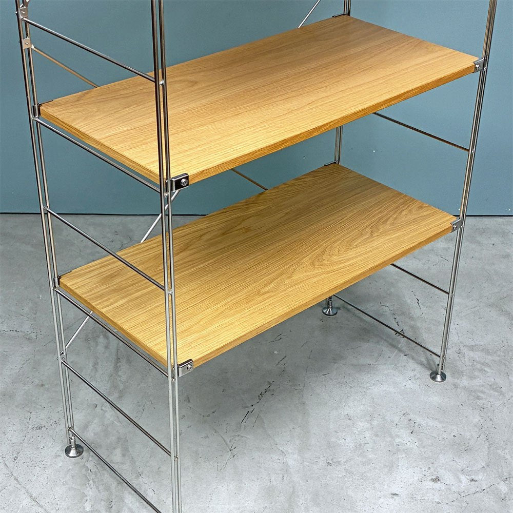 無印良品 MUJI ステンレスユニットシェルフ オーク材 ワイド 大 W86 H175cm ナチュラルデザイン ◎