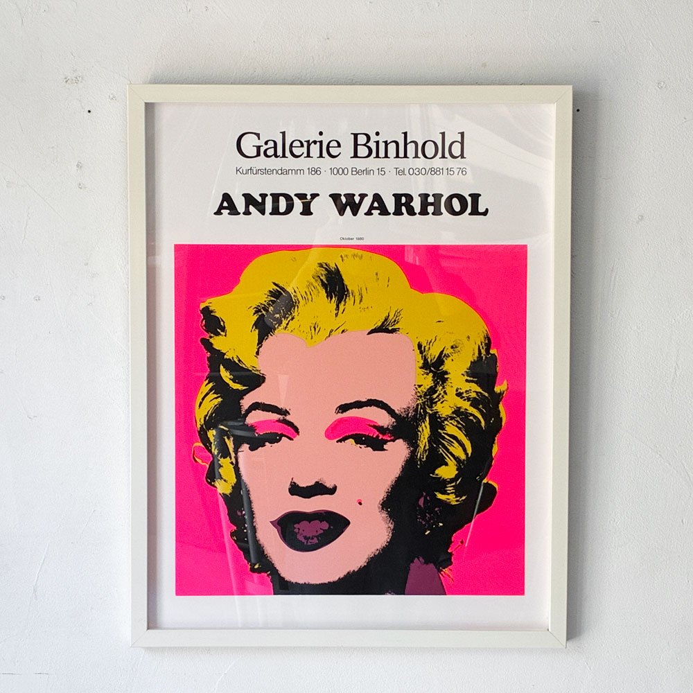 アンディウォーホル ANDY WARHOL マリリンモンロー サンデーモーニング版 Gallerie Binhold シルクスクリーン ポスター 額装 アクリル ★