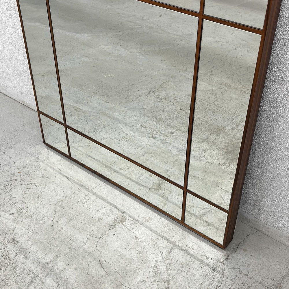 ポラダ porada フォーシーズンズ・クアドラート ミラー FOUR SEASONS QUADRATO MIRROR 100cm ウォールナット無垢材 〓