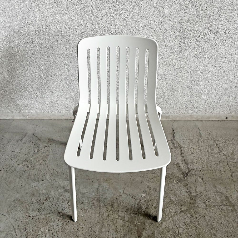マジス MAGIS プラート PLATO スタッキングチェア ダイニングチェア アームなし ホワイト 屋外使用可 ジャスパー・モリソン 未使用品 定価￥84,700- 〓