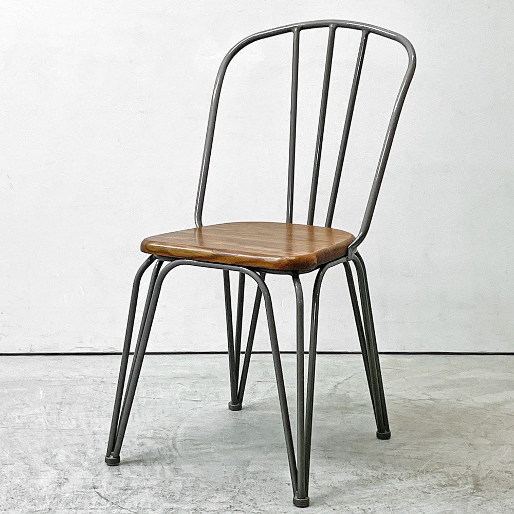 ガルト GART 1290 CHAIR ダイニングチェア エルム古材×アイアン インダストリアルデザイン 工業系 A ●