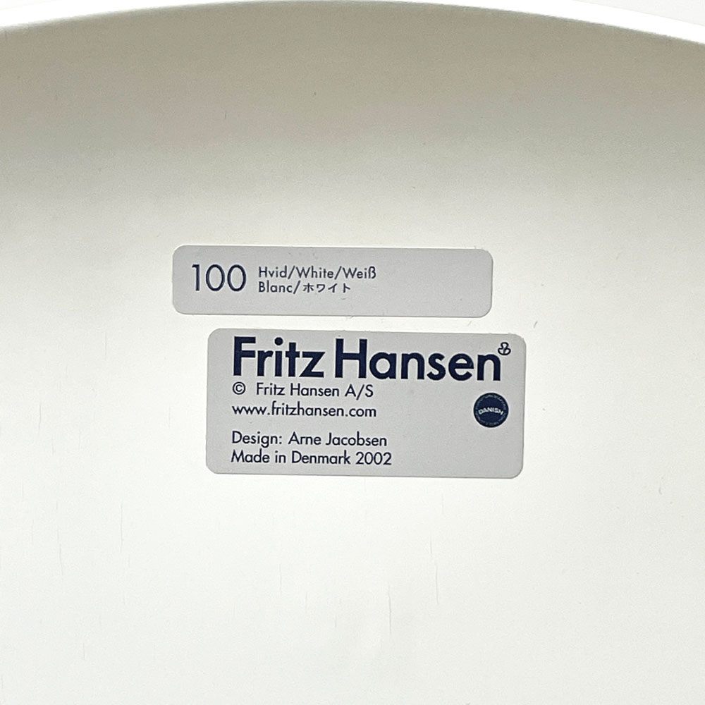 フリッツハンセン Fritz Hansen アントチェア ANT CHAIR アリンコチェア 4本脚 ホワイト ラッカー アルネ・ヤコブセン デンマーク 北欧家具 A ●