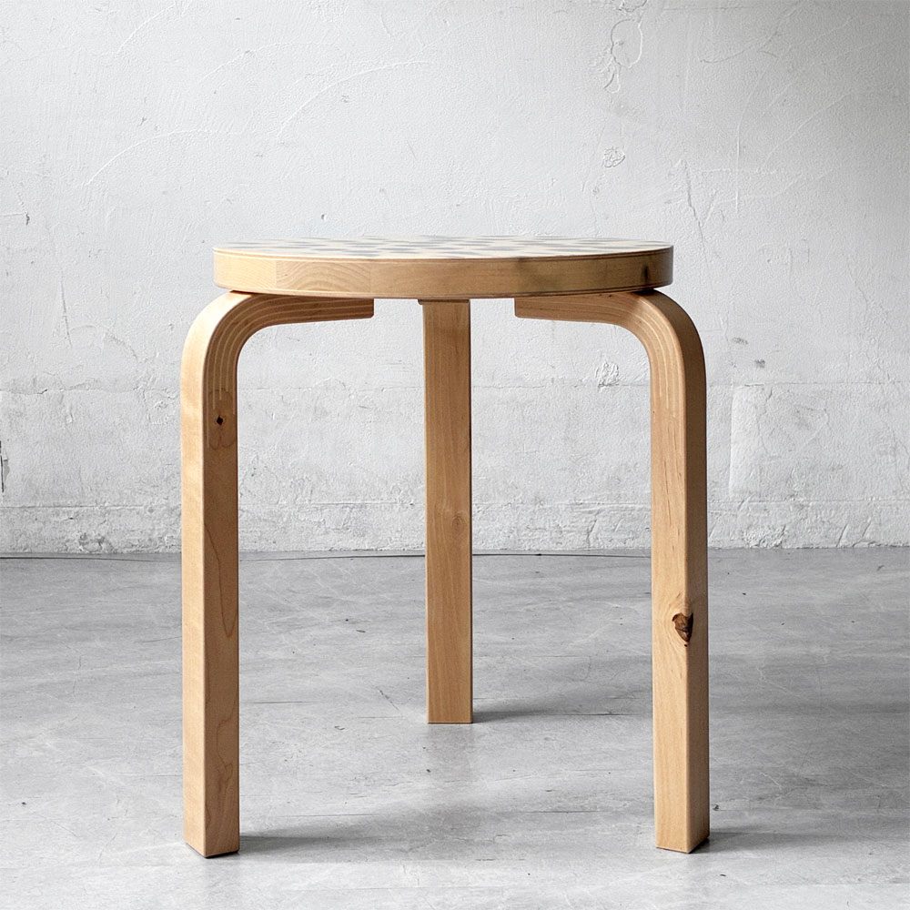 アルテック artek スツール60 二俣公一 「Birthday Stool 50」限定2個 エディション有 チャリティーオークション品 アルヴァ・アアルト 北欧 希少 ★
