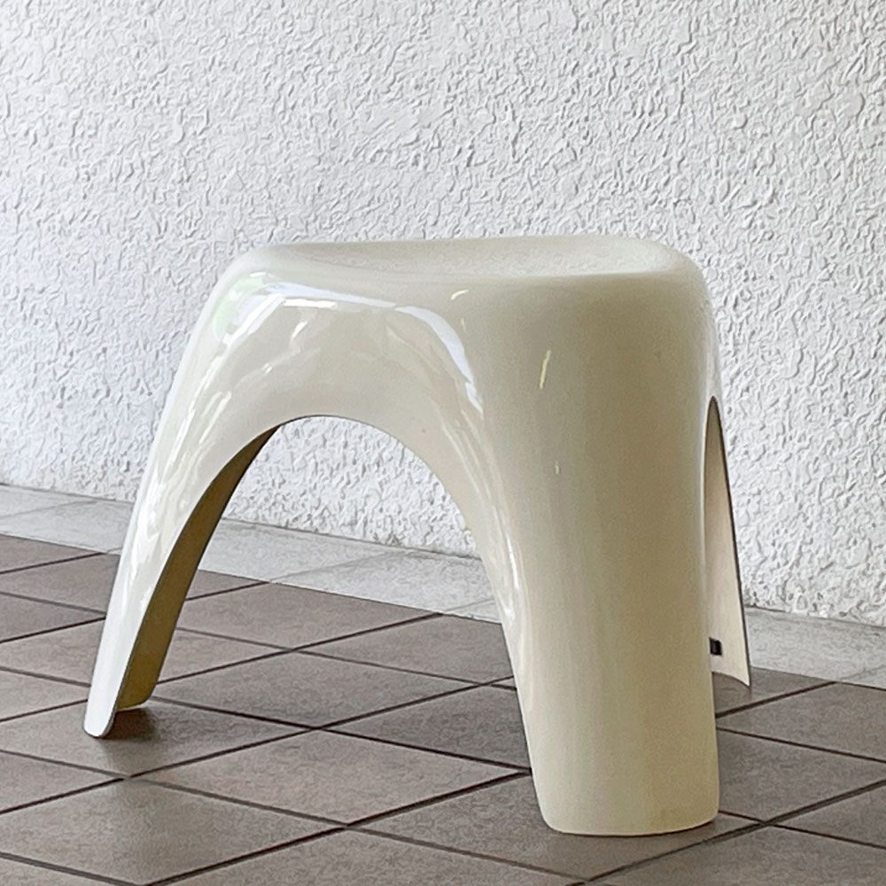 ハビタ habitat エレファントスツール elephant stool ホワイト FRP製 柳宗理 ミッドセンチュリー ビンテージ 名作 希少 ◇