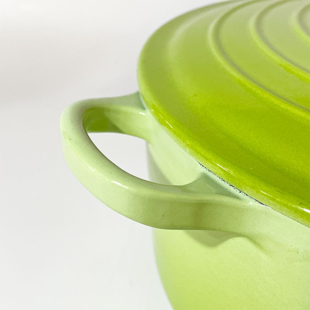 ルクルーゼ LE CREUSET ココットロンド 両手鍋 フルーツグリーン 24cm 鋳物 フランス ★
