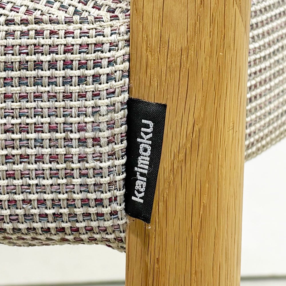 カリモク karimoku ダイニングチェア CU61シリーズ 食堂椅子 オーク材 布張り ファブリック グレー系 ナチュラル A ●