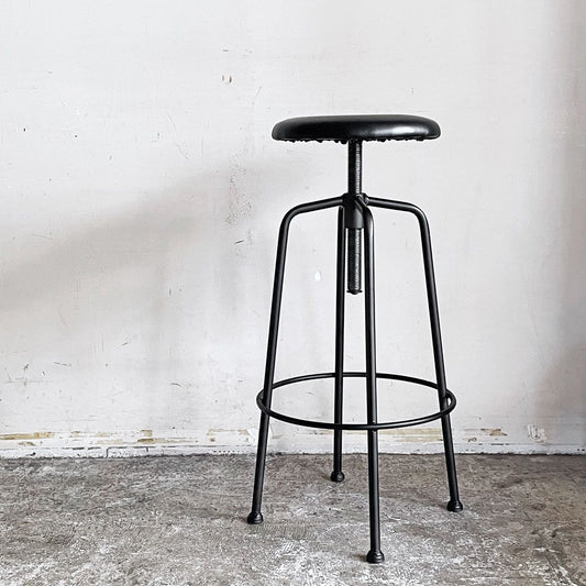 クラッシュゲート CRASHGATE ノットアンティークス Knot Antiques コンベックス CONVEXⅢ STOOL ハイスツール Lサイズ PVCレザー スチール インダストリアル ■