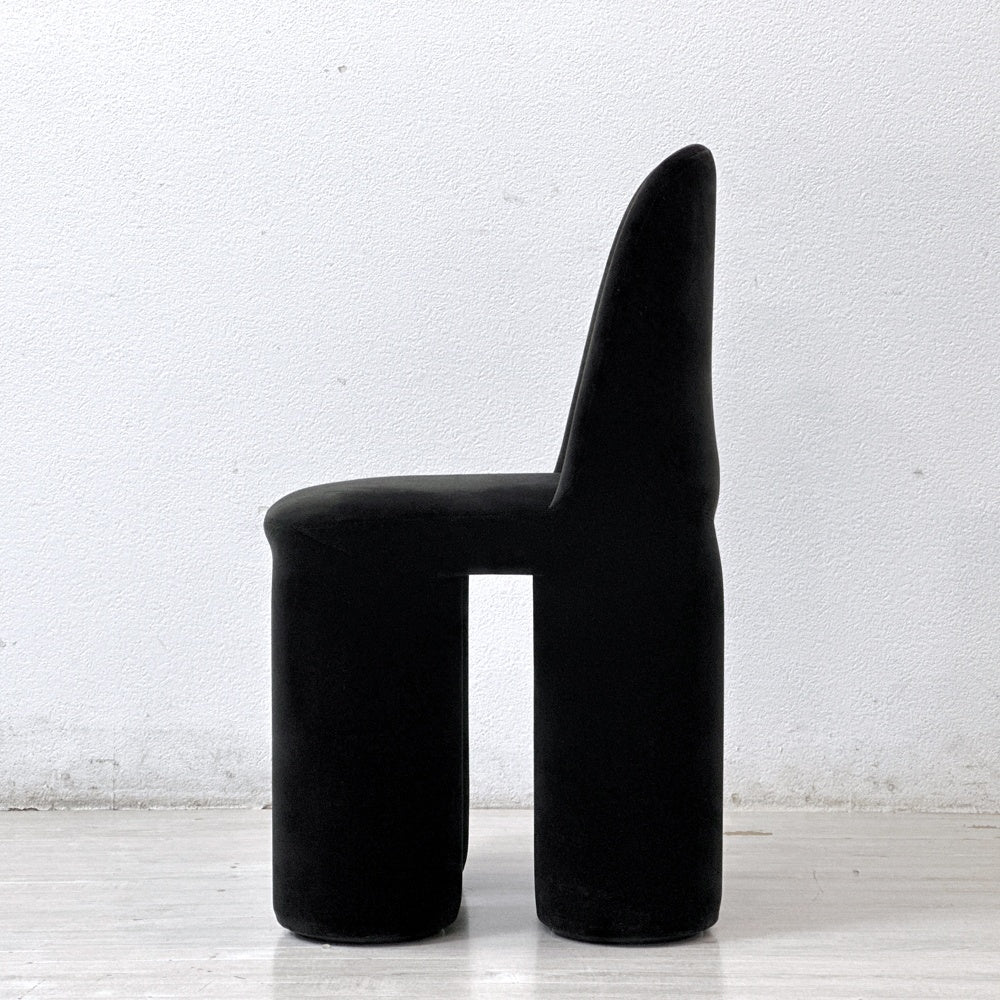 ミネルバ MINERVA ゾウ チェア Zo chair ブラック ベロア調 ぬいぐるみの椅子 黒川雅之 Kurokawa Masayuki 80's vintage ●