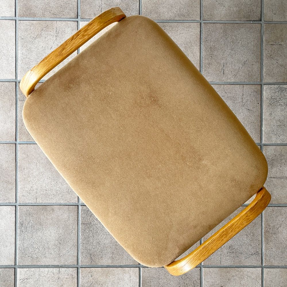 スウェデッセ SWEDESE ラミノスツール Lamino Stool オットマン イングヴェ・エクストロム Yngve Ekström ファブリック スウェード ベージュ 北欧 ◇