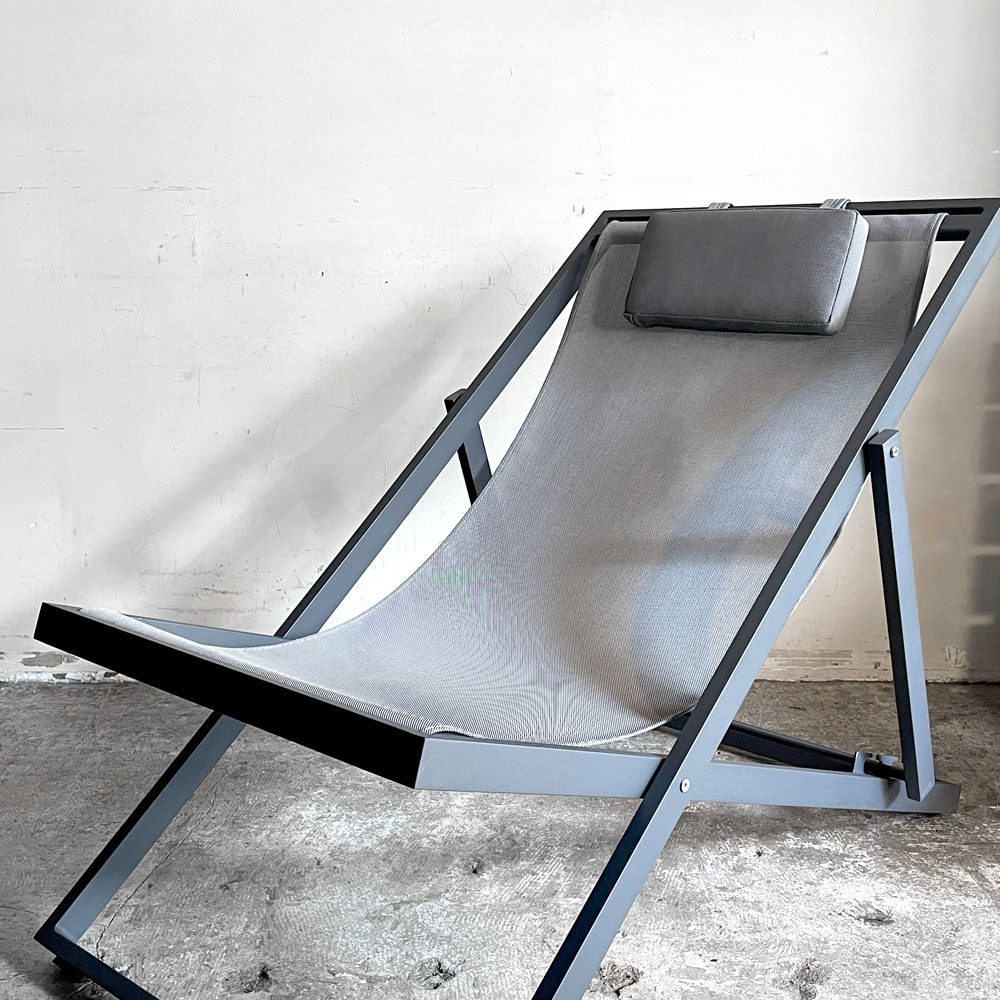 ランドノーム LandNorm ヘリーハンセンｘアクタス HELLY HANSEN×ACTUS ルナ デッキチェア LUNA DECKCHAIR フォールディングチェア チャコールグレー×ライトグレー アウトドア ■