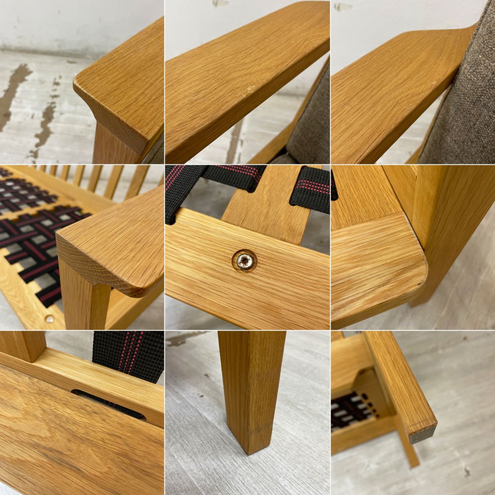 カーフ Karf トリムプラス Tolime+ 3シーター 3Pソファ ホワイトオーク無垢材 ベージュ系ファブリック ナチュラル ●